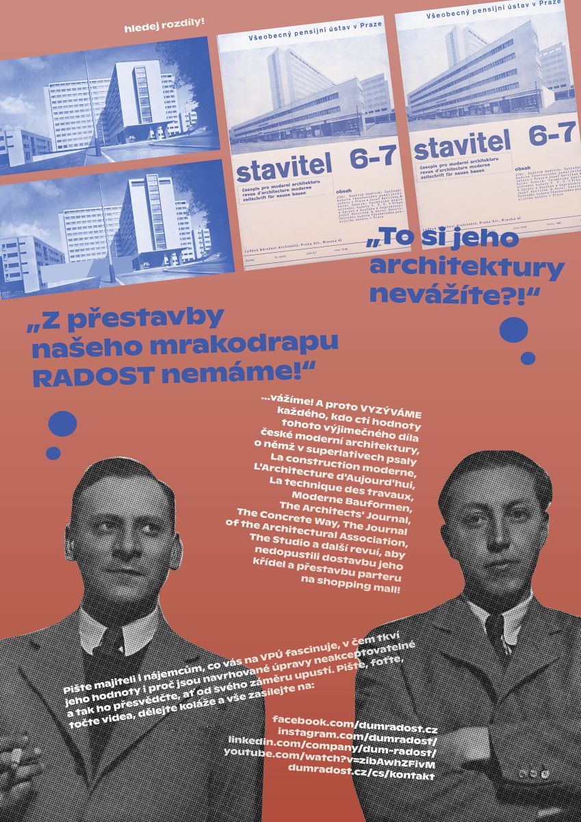 A call to save the VPÚ skyscraper by Josef Havlíček and Karel Honzík